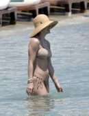 Katharine McPhee in Bikini at Beach in Mykonos, Greece