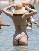 Katharine McPhee in Bikini at Beach in Mykonos, Greece