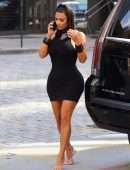 Kim Kardashian Braless at Ray’s Candy Store in New York