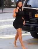 Kim Kardashian Braless at Ray’s Candy Store in New York