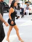 Kim Kardashian Braless at Ray’s Candy Store in New York