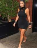 Kim Kardashian Braless at Ray’s Candy Store in New York