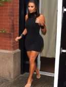 Kim Kardashian Braless at Ray’s Candy Store in New York