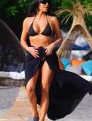 Kim Kardashian in Bikini at a Pool in Costa Rica