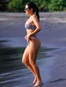 Kourtney Kardashian in Bikini at Beach in Costa Rica