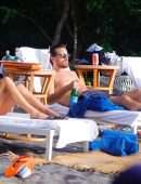 Kourtney Kardashian in Bikini at Beach in Costa Rica