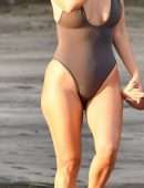 Kourtney Kardashian in Swimsuit at a Yacht in Costa Rica