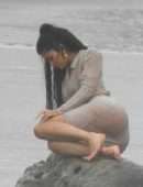 Kylie Jenner Big Booty at a Photoshoot in Malibu