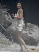 Kylie Jenner Big Booty at a Photoshoot in Malibu