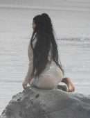 Kylie Jenner Big Booty at a Photoshoot in Malibu