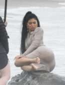 Kylie Jenner Big Booty at a Photoshoot in Malibu