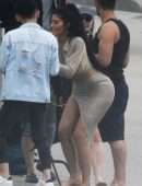 Kylie Jenner Big Booty at a Photoshoot in Malibu