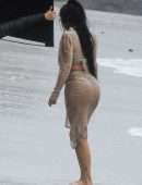 Kylie Jenner Big Booty at a Photoshoot in Malibu