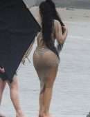 Kylie Jenner Big Booty at a Photoshoot in Malibu