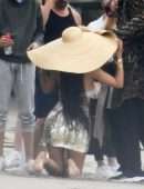 Kylie Jenner Big Booty at a Photoshoot in Malibu