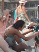 Lais Ribeiro in Bikini at the Beach in Tulum