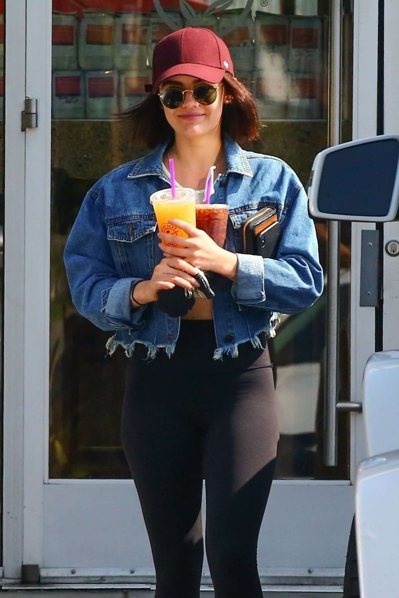 Lucy Hale at Coffee Bean and Tea Leaf in Studio City