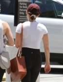 Lucy Hale Booty in Tights, Out in Studio City