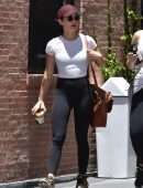 Lucy Hale Booty in Tights, Out in Studio City