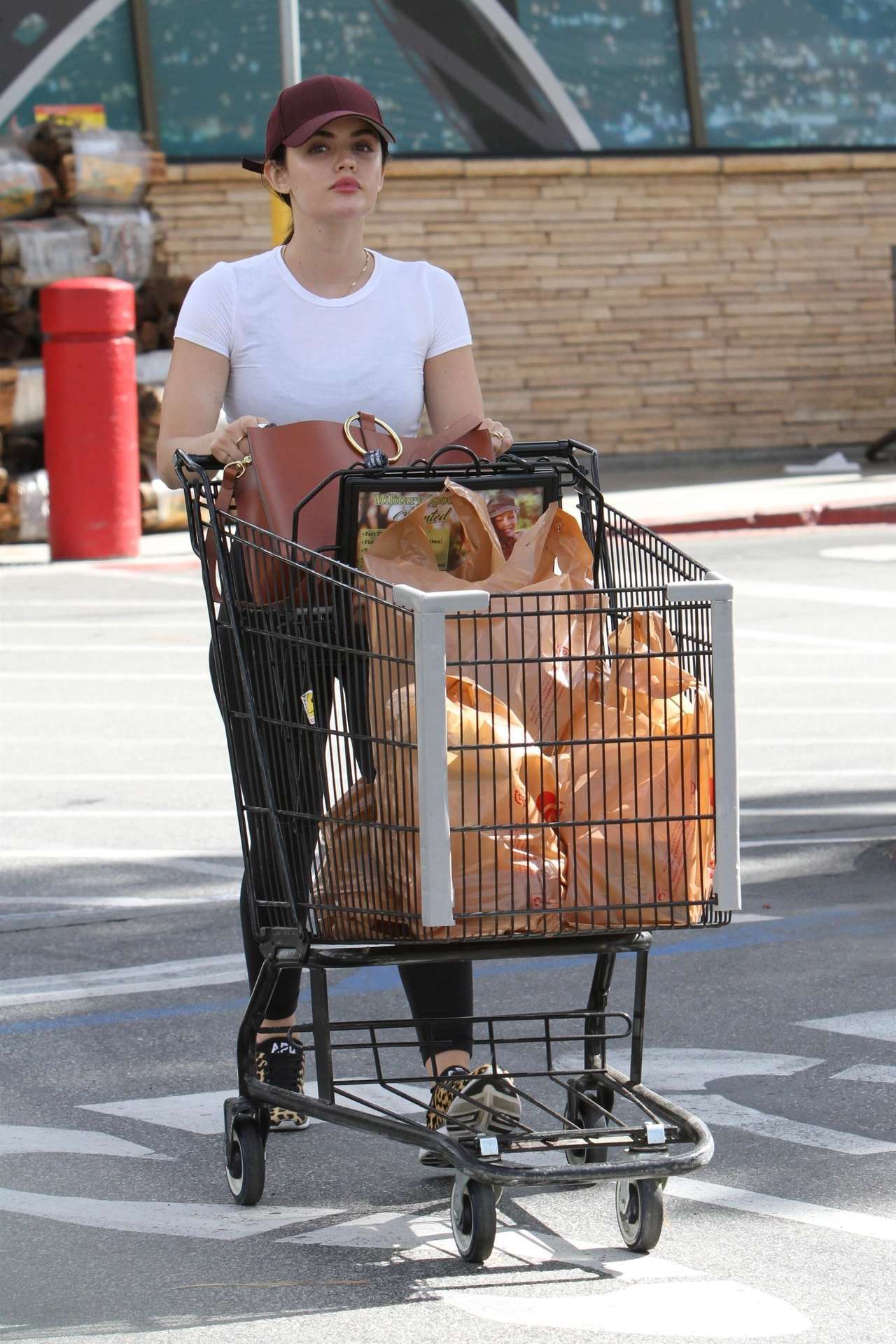 Lucy Hale Grocery Shopping at Ralphs Supermarket in Los Angeles