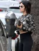 Lucy Hale Booty in Leggings in Studio City