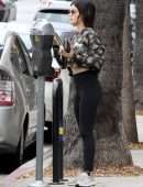 Lucy Hale Booty in Leggings in Studio City