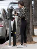 Lucy Hale Booty in Leggings in Studio City