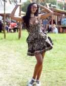 Maya Jama at 2019 Glastonbury Festival at Worthy Farm in Pilton Somerset England