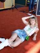 Miley Cyrus Upskirt Backstage