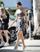 Olivia Culpo Steps Out with Friends at Larchmont Village in Los Angeles