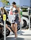Olivia Culpo Steps Out with Friends at Larchmont Village in Los Angeles