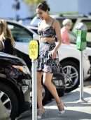 Olivia Culpo Steps Out with Friends at Larchmont Village in Los Angeles
