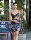 Olivia Culpo Steps Out with Friends at Larchmont Village in Los Angeles
