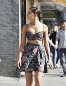 Olivia Culpo Steps Out with Friends at Larchmont Village in Los Angeles