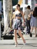 Olivia Culpo Steps Out with Friends at Larchmont Village in Los Angeles