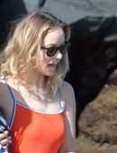 Olivia Wilde Playing at the Beach on her Vacation in Maui