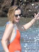 Olivia Wilde Playing at the Beach on her Vacation in Maui