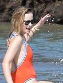 Olivia Wilde Playing at the Beach on her Vacation in Maui