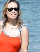 Olivia Wilde Playing at the Beach on her Vacation in Maui