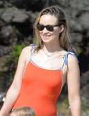 Olivia Wilde Playing at the Beach on her Vacation in Maui