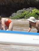 Olivia Wilde Playing at the Beach on her Vacation in Maui