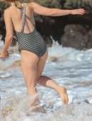 Olivia Wilde in Swimsuit at a Beach in Hawaii