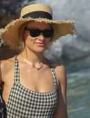 Olivia Wilde in Swimsuit at a Beach in Hawaii