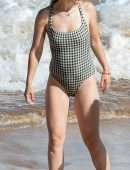 Olivia Wilde in Swimsuit at a Beach in Hawaii