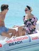 Pixie Lott and Oliver Cheshire Out on Holiday in Formentera