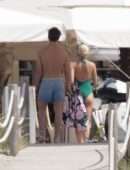 Pixie Lott and Oliver Cheshire Out on Holiday in Formentera