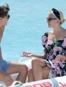 Pixie Lott and Oliver Cheshire Out on Holiday in Formentera