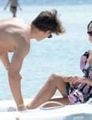 Pixie Lott and Oliver Cheshire Out on Holiday in Formentera