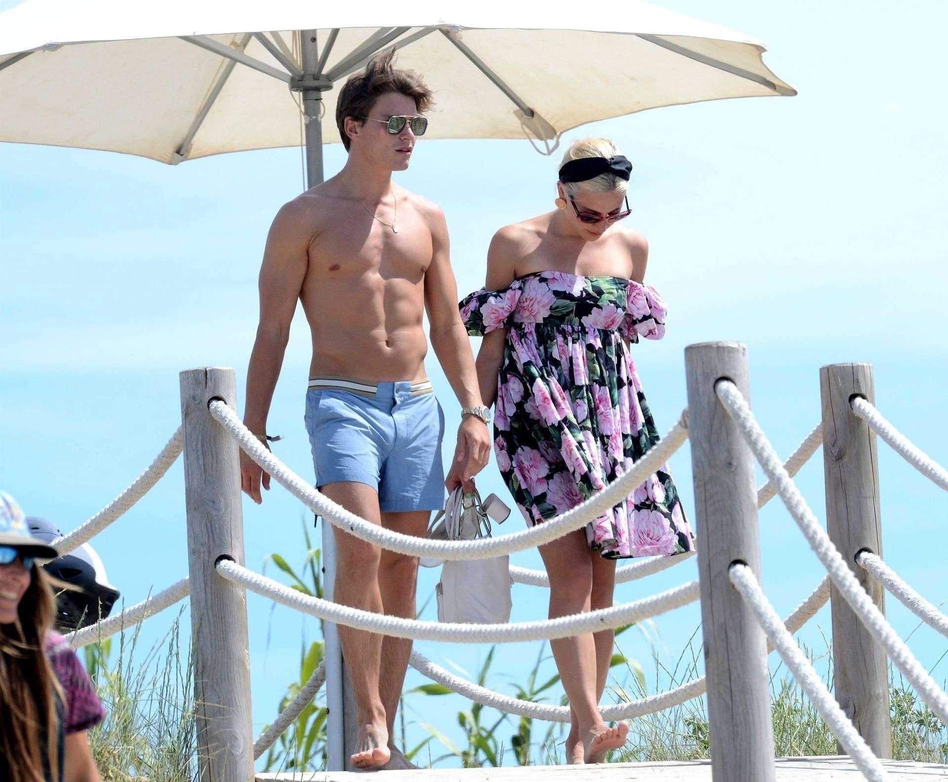 Pixie Lott and Oliver Cheshire Out on Holiday in Formentera
