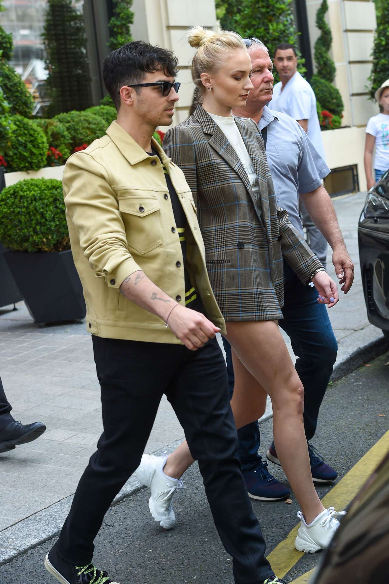 Sophie Turner Leggy, Out in Paris